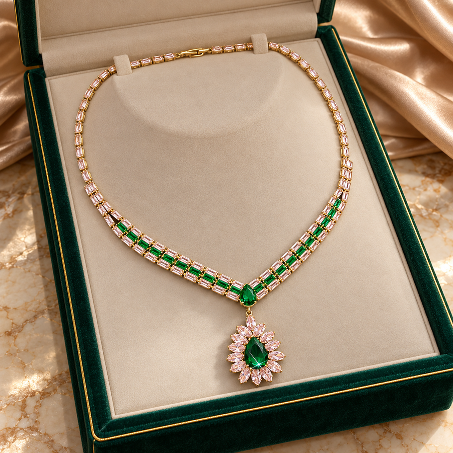 Éléonore — Collier Vert Impérial