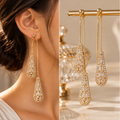 Boucles Citrine - Boucle d'oreilles En acier inoxydable