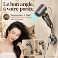 Support mural pour sèche-cheveux • Orientable à 360°