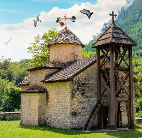 Répulsif d'Oiseaux Solaire ChassePigeon ® -  à Ultrasons à 360 degrés