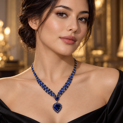 Collier Saphir  — L’élégance en bleu