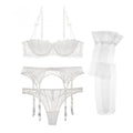 Ensembles VIP demi tasse en  broderie / 4pièces  - Carla
