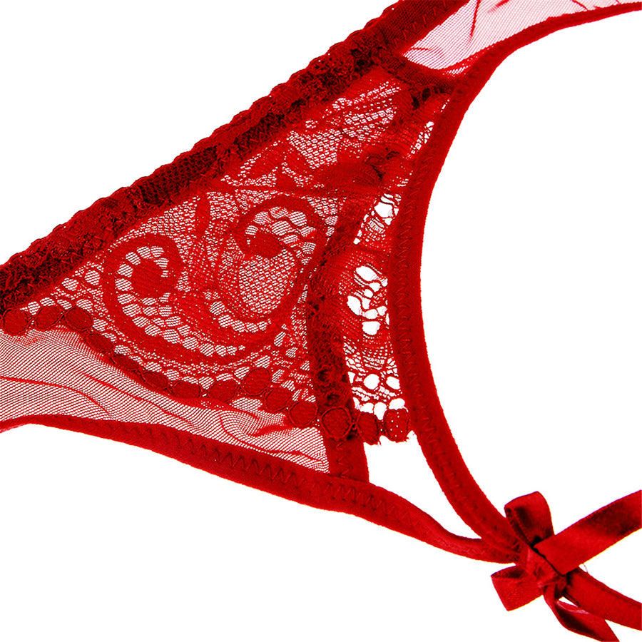 Ensembles VIP demi tasse en  broderie / 4pièces  - Carla