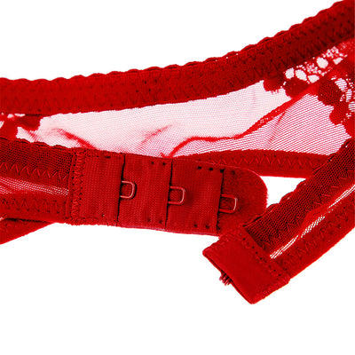Ensembles VIP demi tasse en  broderie / 4pièces  - Carla