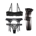 Ensembles VIP demi tasse en  broderie / 4pièces  - Carla