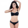 Ensembles de soutien-gorge en dentelle noire demi-tasse  -Ella